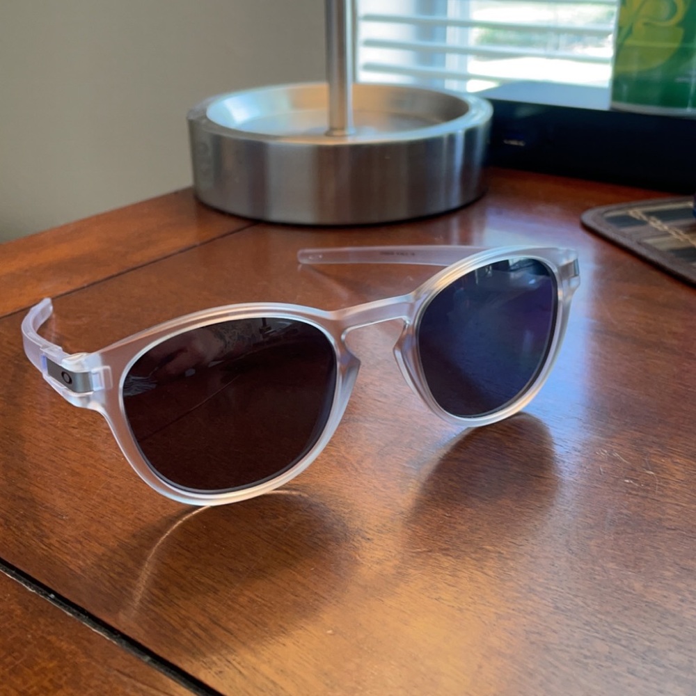 Oakley Latch Matte Clear/Black Iridium Sunglasses